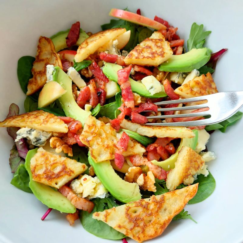 Autumn salad with Boxty