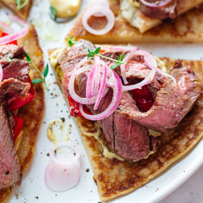Gluten-free Boxty Steak Sandwich