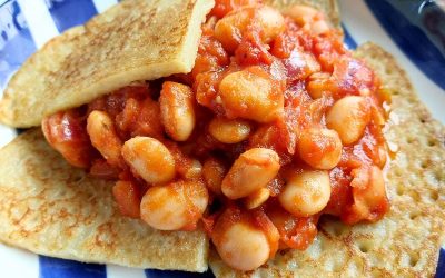 Smokey Beans on Gluten-free Boxty