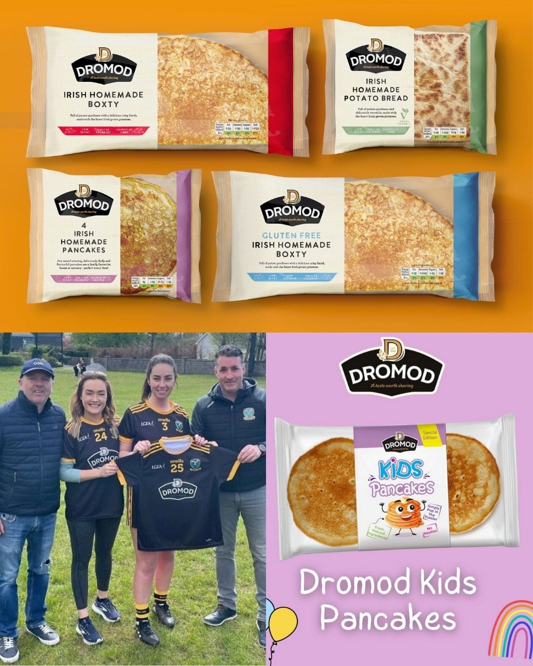Wake up to the comforting taste of tradition 🥔✨ Our Irish Homemade Boxty and fluffy pancakes are made for mornings like this. 🌤️ Quick, wholesome, and 100_ delicious(3) 2023